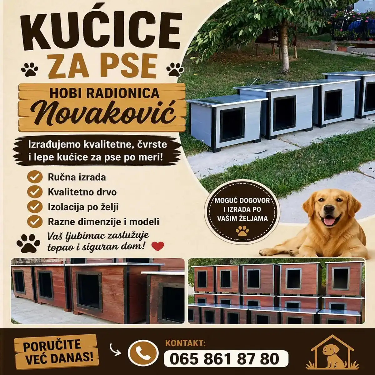 Hobi radionica - kućice za pse - Kragujevac