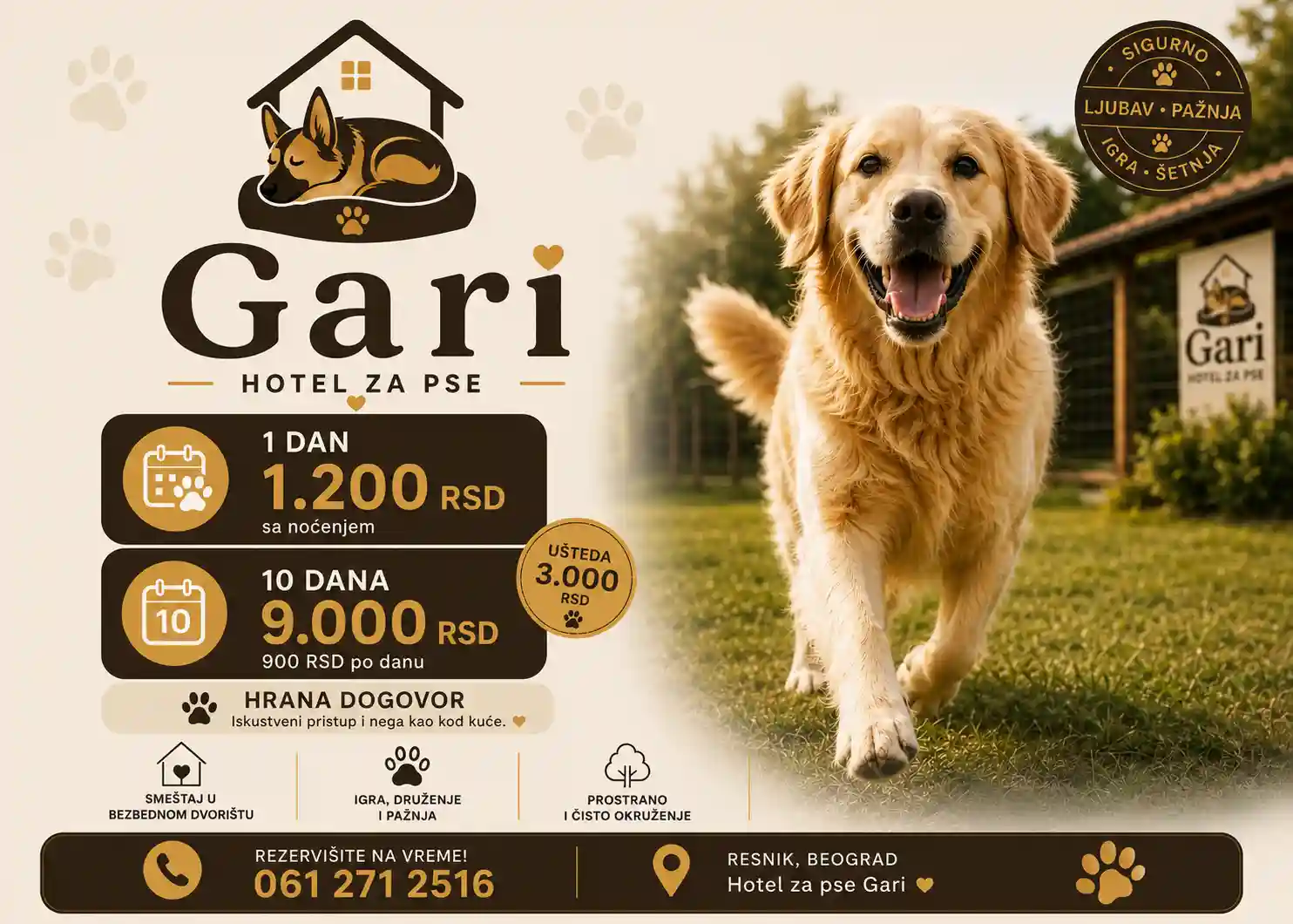 Hotel za pse Gari - Beograd