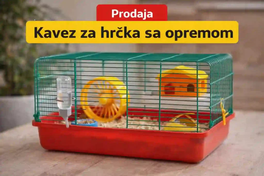 Kavez za hrčka sa opremom